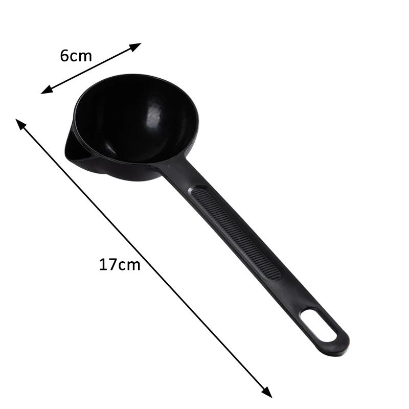 

1 шт. противоскользящий дизайн ложки для еды столовые приборы дуршлаг PP длинная ложка кухонное сито половник для риса суповая ложка однотонный цвет