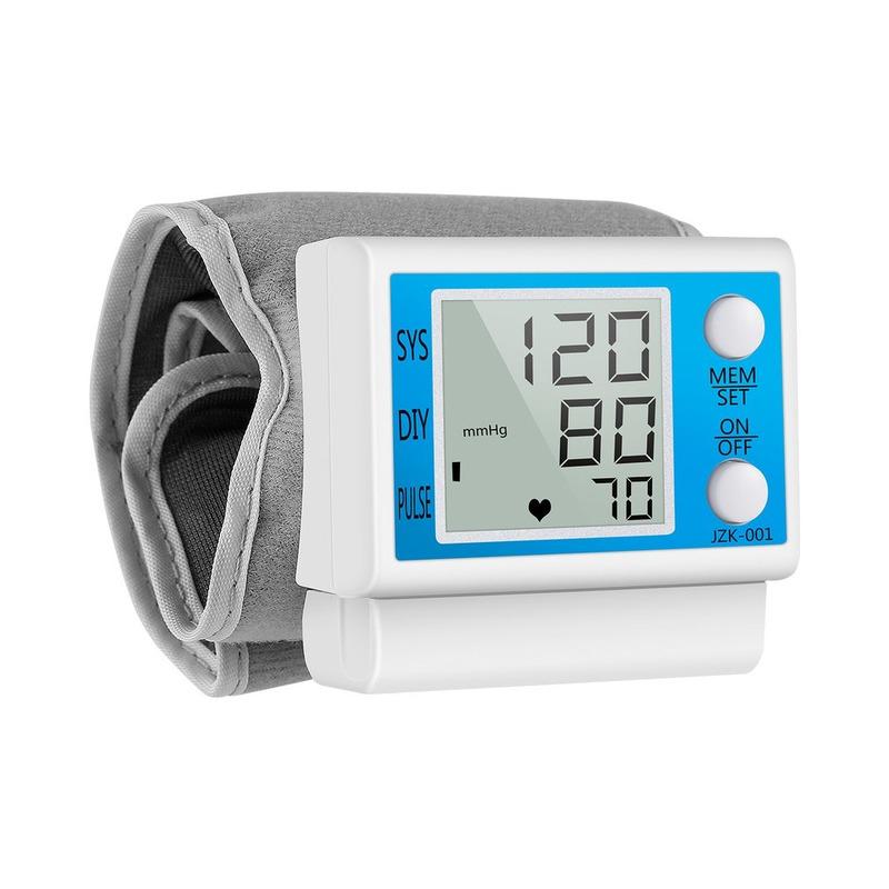 Cuff Wrist Sphygmomanometer Blood Presure Meter Monitor Heart Rate Pulse Portable Tonometer BP