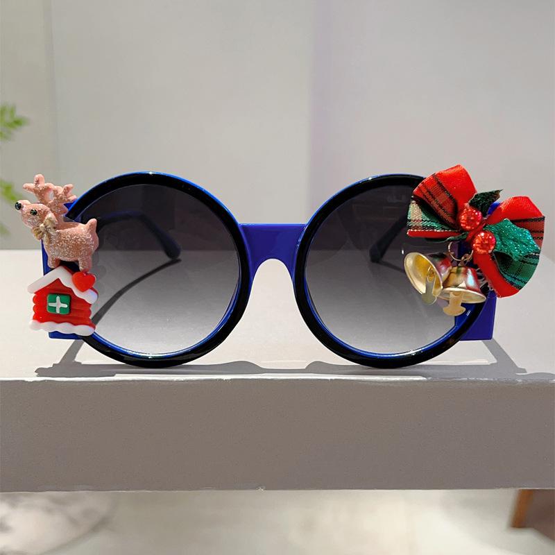 Oversized Round Merry Christmas Luxury Brand Designer Sunglasses Women For Men Vintage Popular Party Decorate Punk Sun Glasses