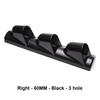 Supporto per Pod Portastrumenti Universale per Auto 52/60mm Montaggio su Montante A Triplo 3 Fori Pod per Strumenti Tazza per Strumenti Cruscotto ABS Nero Accessorio per Auto