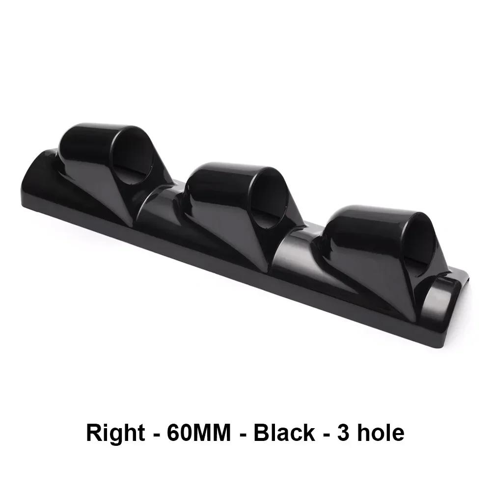 Supporto per Pod Portastrumenti Universale per Auto 52/60mm Montaggio su Montante A Triplo 3 Fori Pod per Strumenti Tazza per Strumenti Cruscotto ABS Nero Accessorio per Auto