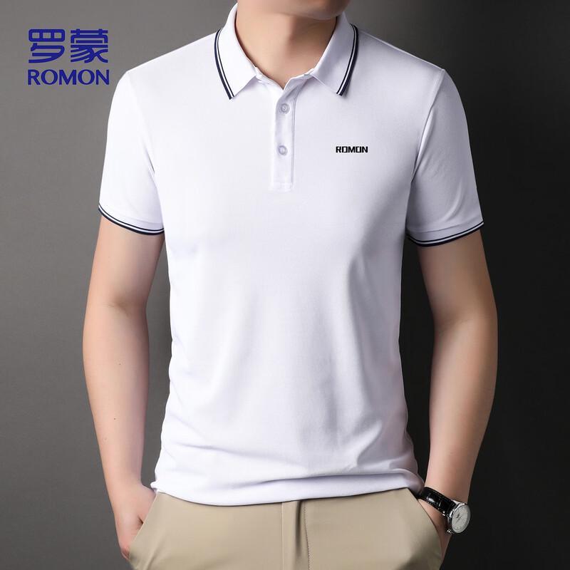 ROMON Men s A888 Ice Silk Polo Shirt 4XL