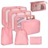 8PCS/Set for Travel Organizer Bags Accessories Luggage Suitcase Organizer Waterproof Wash Bag Clothes Organizer Pouch