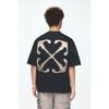 Off-White Liquid Metal Arrow Print Fashion Light Luxury Trendy Versatile T-Shirt Unisex T-Shirt OFFTEGSEA173Q