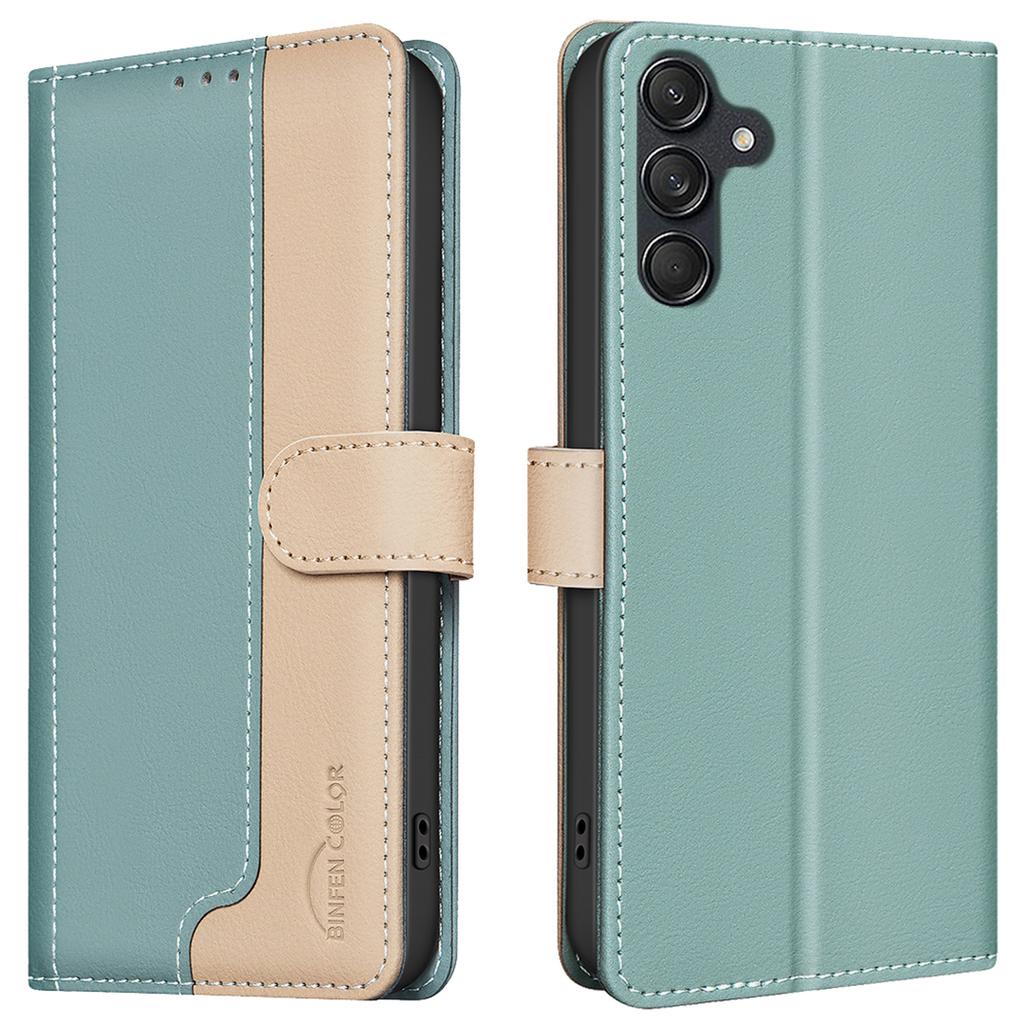 For Samsung Galaxy S23 FE Case Dual Color Wallet Phone Leather Cover