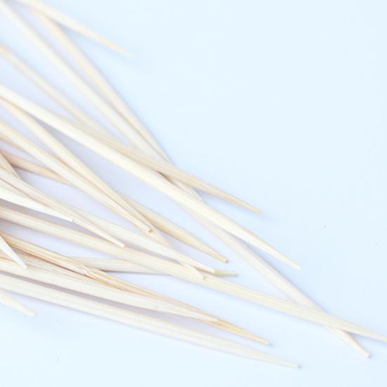 100Pcs Fancy Bamboo Cocktail Picks with Gold Ball End Biodegradable Environmentally Friendly Bamboo Fruit Fork