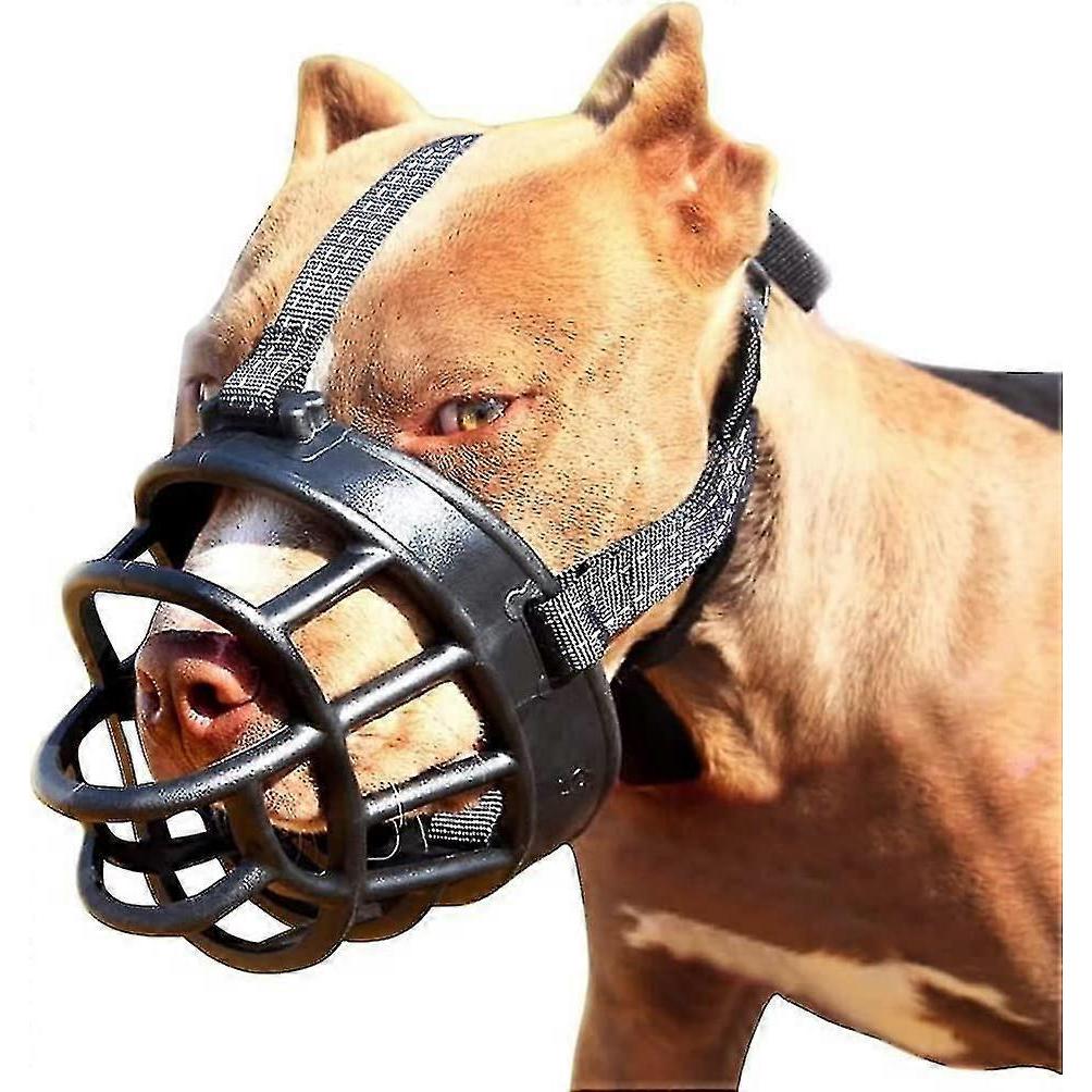 Soft Basket Dog Muzzle with Secure Comfortable Fit for Bite Chewing and Barking Prevention