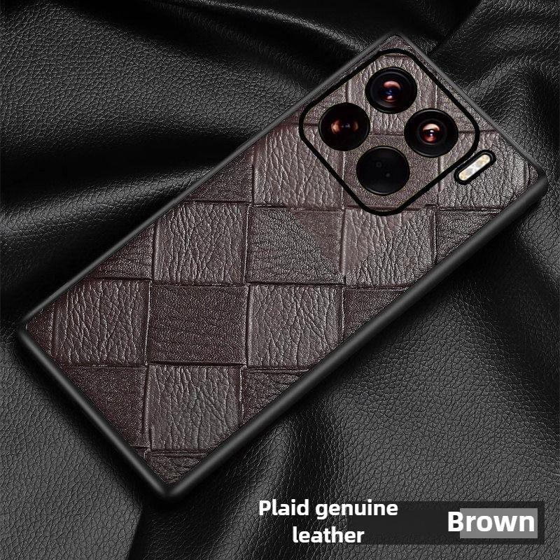 Genuine Leather Phone Case for Xiaomi 15 Ultra 14 13 11 Lite 12s Pro, Civi 3 2 1s Mix4 Crocodile Pattern Hard Protective Cover