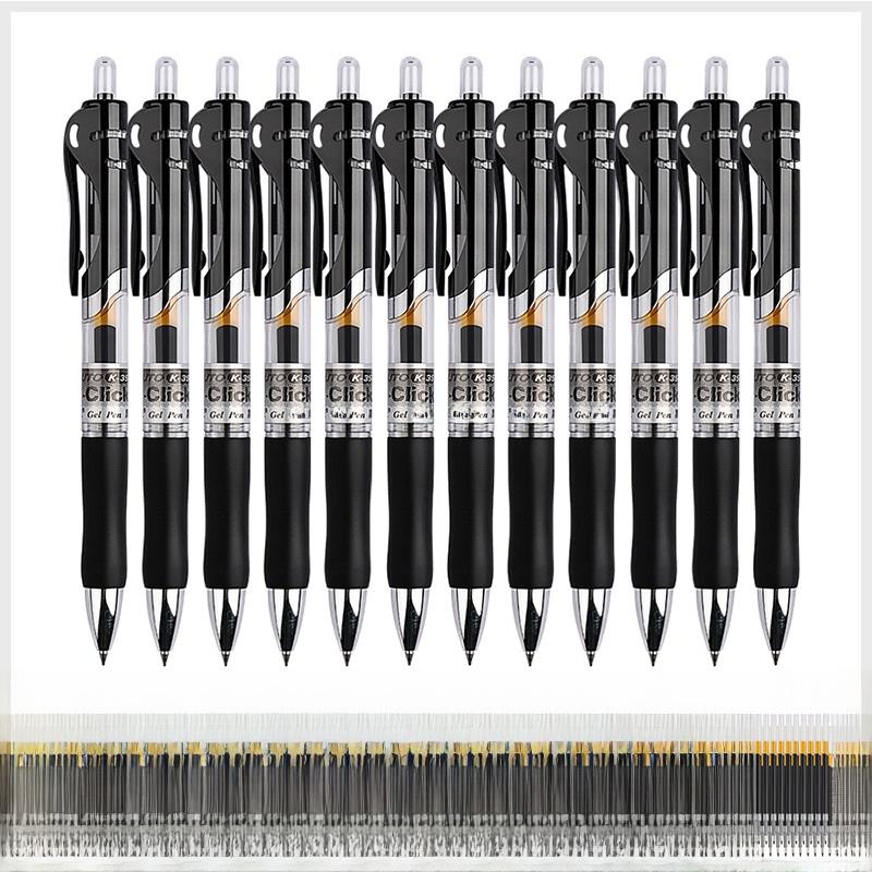 Morning Light K35 Black Inkball Ballpoint Pen Student Exam Signature Water-Based Neutral Pen Click Type Writing Instrument