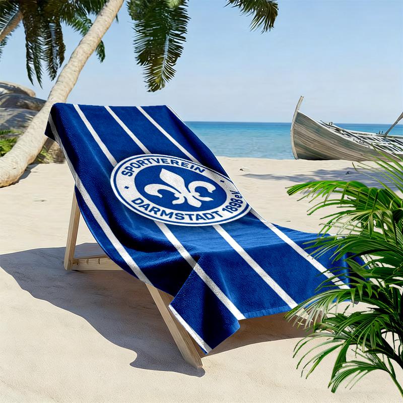 Asciugamano da Spiaggia Stampato SV Darmstadt 98, Asciugamano Grande Morbido ad Asciugatura Rapida per Spiaggia Campeggio Nuoto