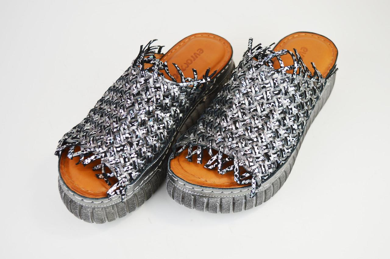 

Шльопанці Evromoda 1825 36 Сріблясті шкіра 37 білий