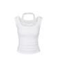 PAINORPLEASURE Regina Top White
