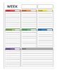 Magnetic Whiteboard Set: Erasable A3 Monthly & Weekly Planner Calendar Sticker