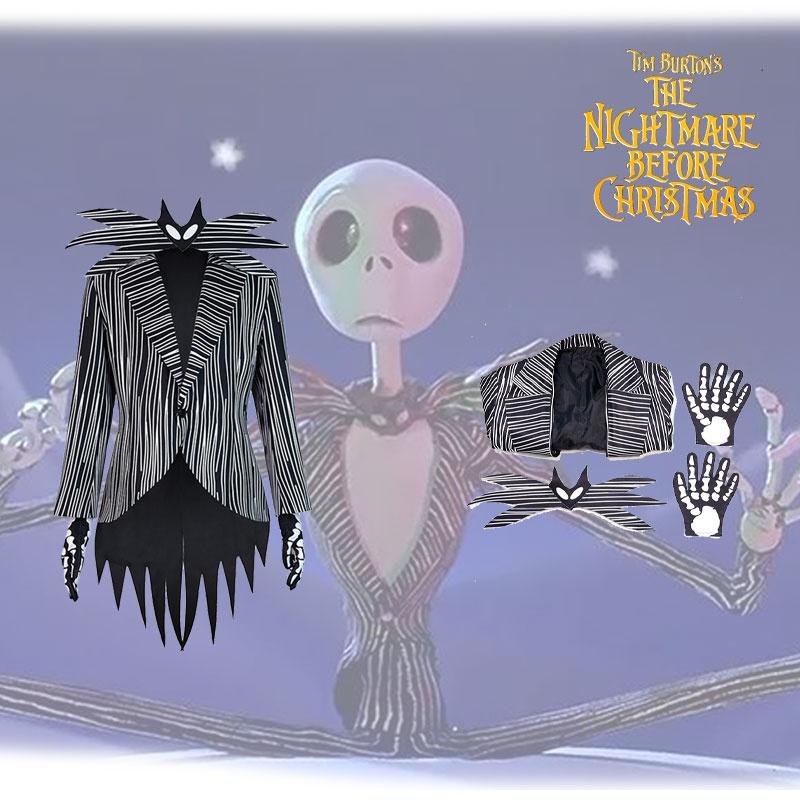Jack Skellington Cosplay Costume For Men And Women, Perfect For Halloween And Christmas Parties, Xs-xxxl Sizes Available