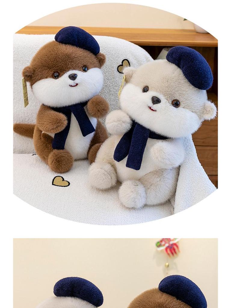 Beaver Plush Scarf Toy & Pillow - Cute Birthday Gift for Girls