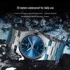 POEDAGAR Ultra-dünne Quarz-Herrenuhr Wasserdicht mit Doppelkalender - Stilvoller Bestseller