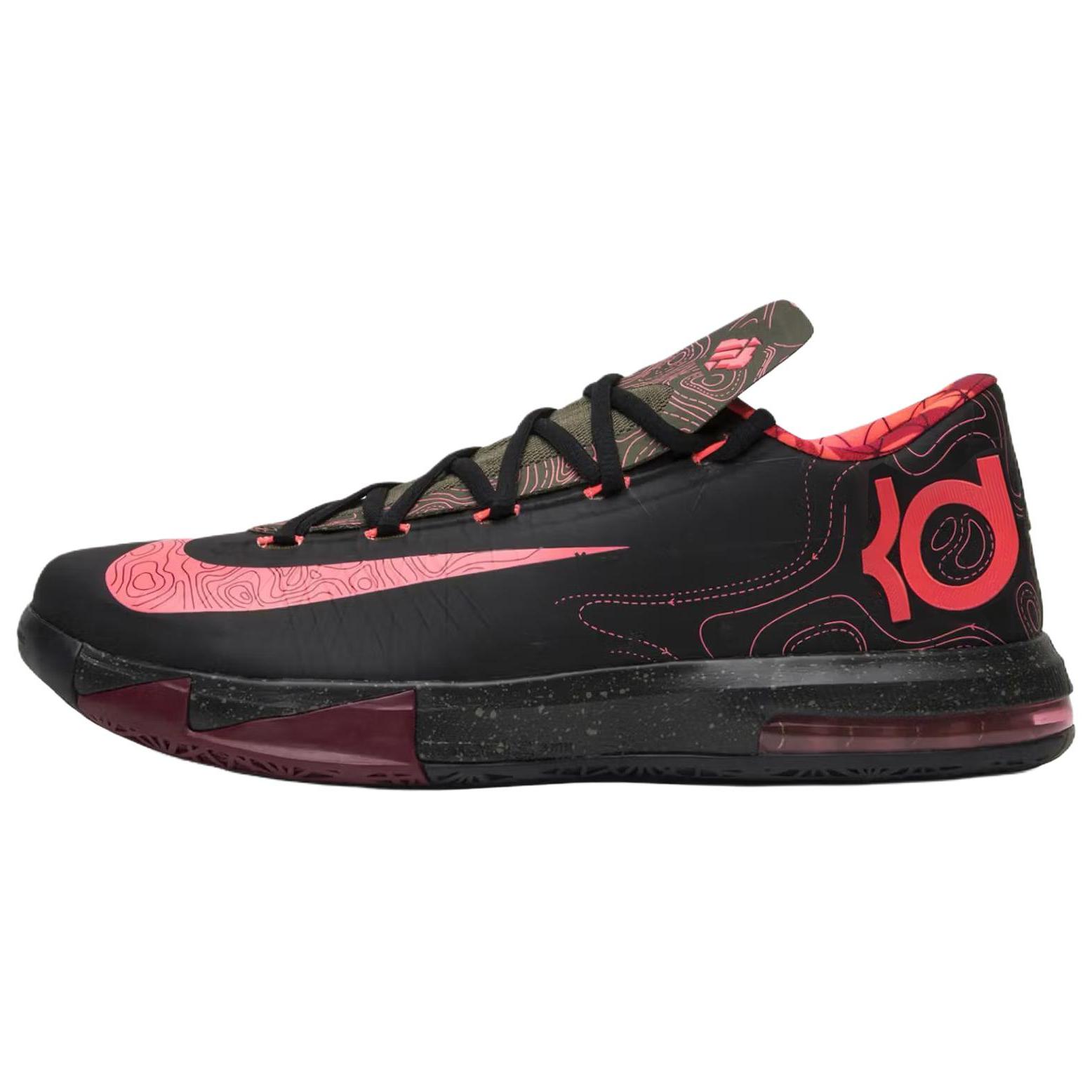 Кроссовки Nike KD 6 Meteorology Унисекс Черный Атомик-Красный Средне-Оливковый Благородный Красный IM4409-001 40