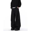 Folded scimitar casual suit pants men's cleanfit trendy brand loose and versatile wide-leg pants straight casual trousers