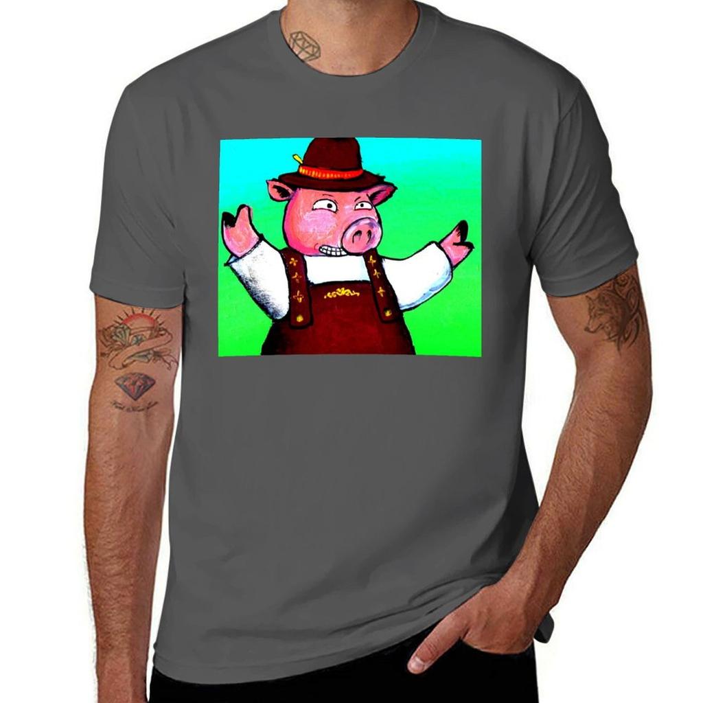 Pigtoberfest Tshirt Work Wear Breathable Tee