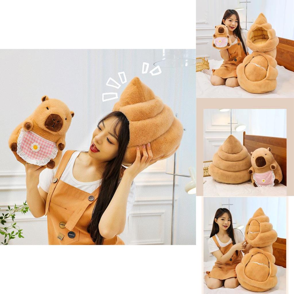 Adorable Capybara Plush Toy Pillow Soft Stuffed Animal For Girls Gift Exchange
