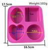 1PC 4 Cavity Soap Molds Round Oval Heart Square Shape Handmade Soap Cake Baking Mold Soap Making Tools Color Random