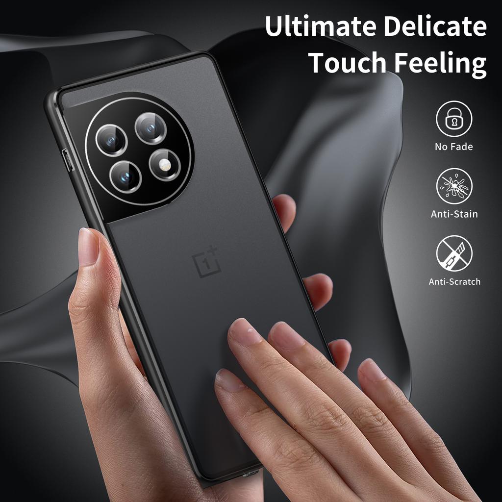 Metal Frame Case for OnePlus 11 5G Tempered Glass Phone Case Full Protection with Lock