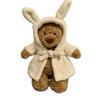 JC Niedlicher Bademantel Bär 28cm Superweiches Plüschtier 28-56cm Kinder Kuscheltier Teddybär Anime-Figur Schmusetier