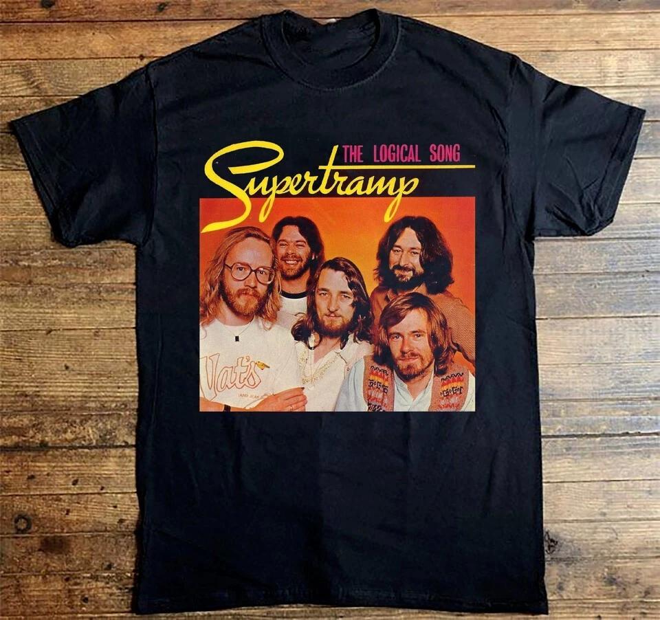 SUPERTRAMP THE LOGICAL SONG Short Sleeve Black Size S-5XL Shirt OM102