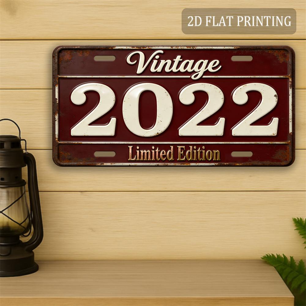 

D Flat D Plane D Plane A Vintage Wall Decoration in D Plane X inch Classic Commemorative Digital Decor from 15x30cm(5.9x7.8inch)
