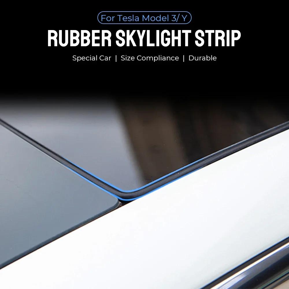Sunroof Seal Strip for Tesla Model Y Juniper Model 3 Highland 2025 Dustproof and Waterproof Soundproof Rubber Car Accessories