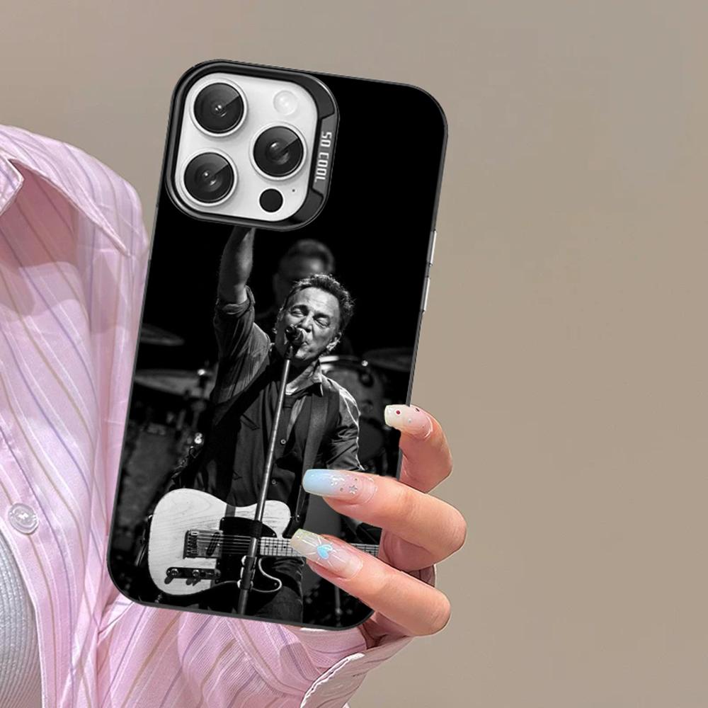 Bruce Springsteen Guitar Phone Case For iPhone 16 15 14 13 12 11 Pro Max X XR XSMAX Matte Shockproof Back Cover