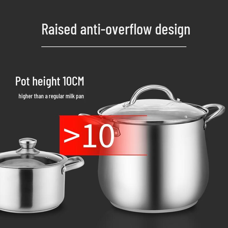 Utor 28cm 304 Stainless Steel Soup Pot with Steamer
