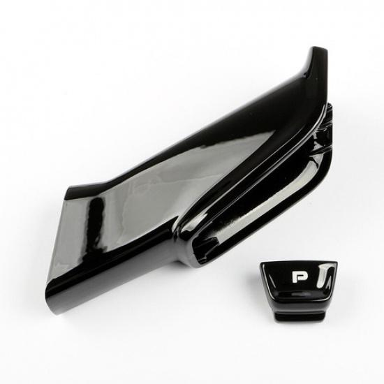 Black Gear Shift Knob Bottom Bracket P Button Part For Porsche Cayenne 2018-