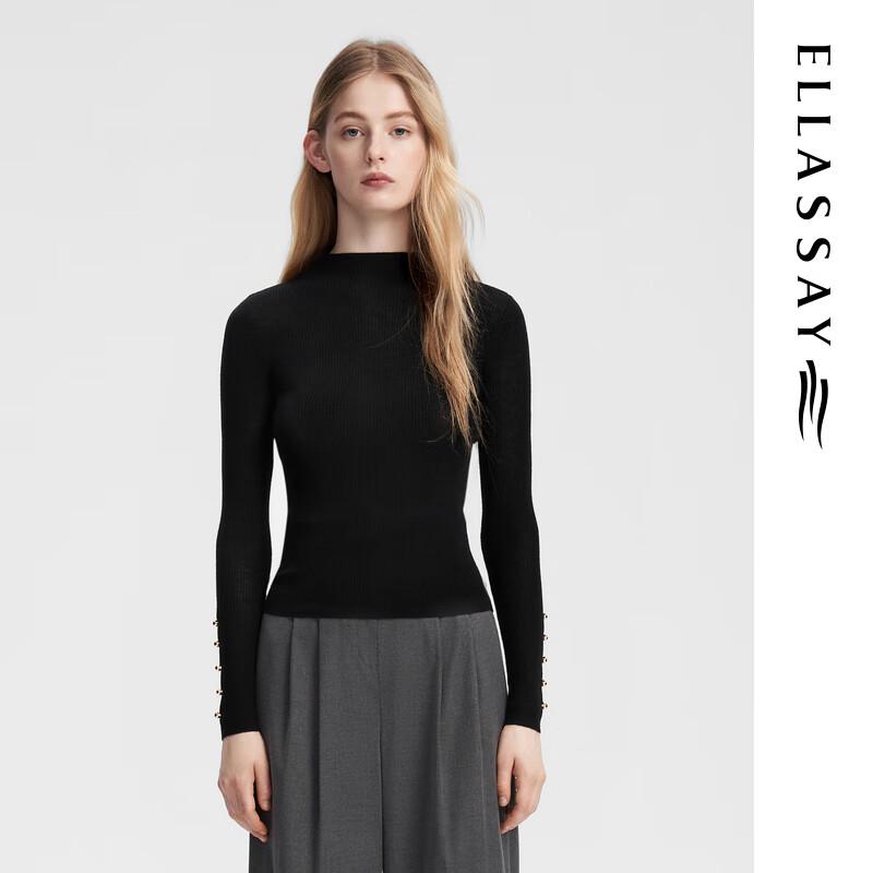 

ELLASSAY Women s 100% Merino Wool Round Neck Knit Pullover M
