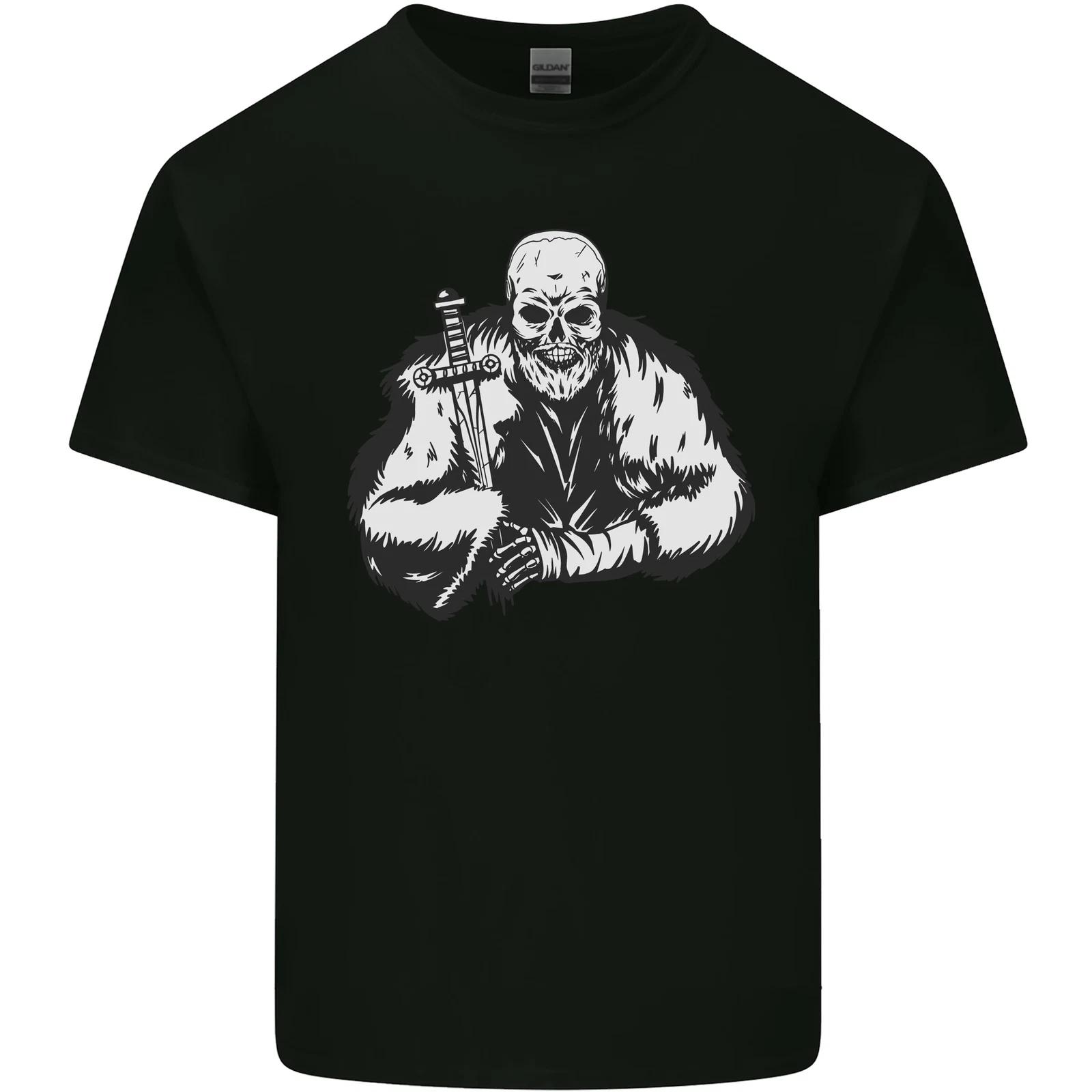 Viking Skull & Sword Thor Valhalla Kids T-Shirt Childrens 2XL