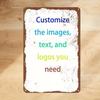 Tin Sign Custom Photo Tin Sign Personalized Wall Decor Metal Sign Customize Images Text Logos You Need Rustic Vintage Print Artw