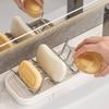 2/3 Grids W Shaped Soap Holder Stainless Steel Space Saving Soap Storage Rack with Drain Tray Moisture-Proof Soap Stand Sink
