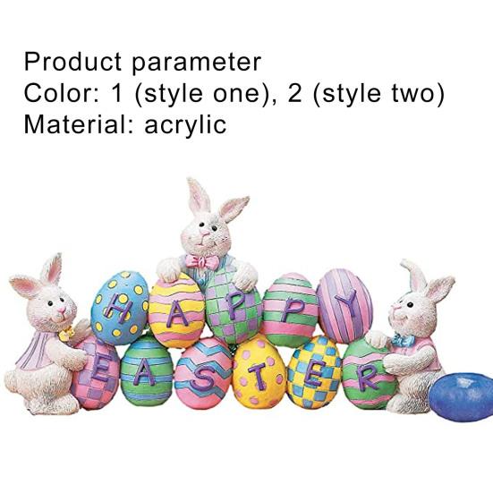 Easter Eggs Pendant Stylish Interesting Multi-colored Acrylic Eggs Ornament for Festival