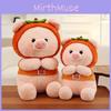 Persimmon Good Pig Cartoon Realistic Plush Toy Animal Doll Soothing Gift Sleep