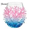 Unique Sea Creature Drinkware Octopus Stemless Wine Glass, 3D Marine Animal Printed Bar Shape Cocktail Cup Borosilicate Glassware, for Cocktails