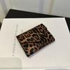Korean Style Leopard Short Wallet PU Leather Coin Purse Portable Envelope Clutch Bag  Female