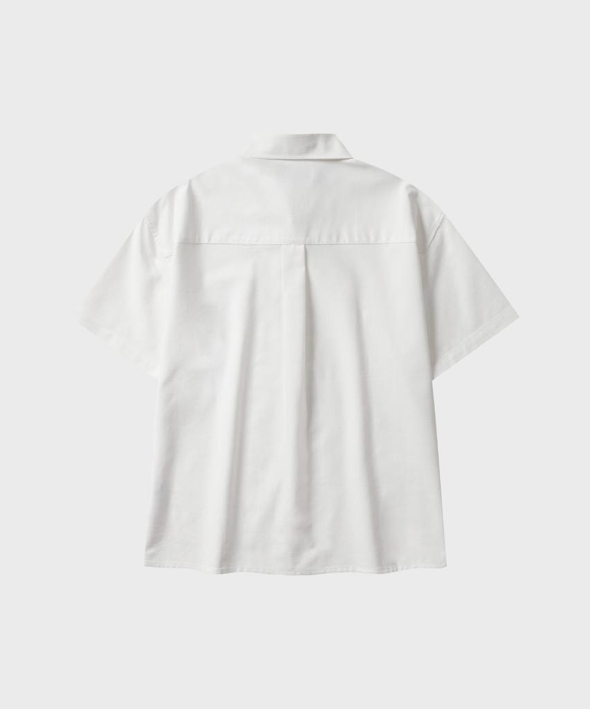 LEIRE Summer Crop Short Sleeve Shirt [White]