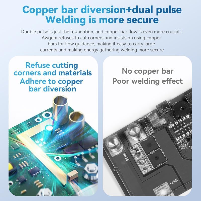Awgem Spot Portable 5000mAh Mode Mini Spot Spot Welding DIY Battery Pack Repair Old Japanese Instructions Available for Download Welder, 99-Stage