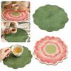 Silicone Lotus Cup Coaster Quick-drying Tea Ceremony Mat Water Absorbent Pad  for Home Decor