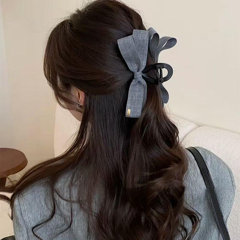 1pc Cowboy Bow Clip, New Popular High-end Hair Clip, Back of the Head, Large Plate Hair, Shark Clip Headband Accessory