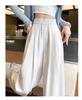 Women's Blue Wide-Leg Drape Jeans