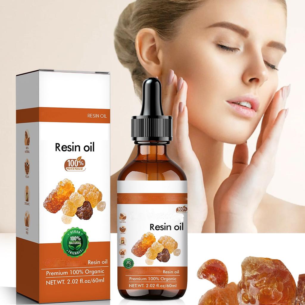 60ml Organic Frankincense Resin Oil For Face - Reduces Fine Lines & Wrinkles, Soothes Irritated Skin, Hydrates & Rejuvenates For Youthful