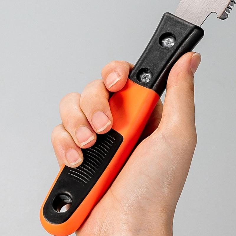 Double Sided 310mm Carpentry Handsaw With Ergonomic Wooden Handle High Durability SK5 Blade For Professional Woodworkers