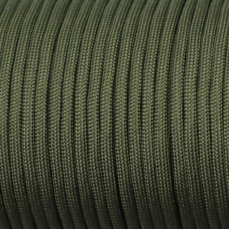 

7 Cores 550 Paracord Cord 5 15 30 M Dia.4mm for Outdoor Camping Survival Lanyard Parachute Rope Hiking Tent Accessories 3M армия зеленый