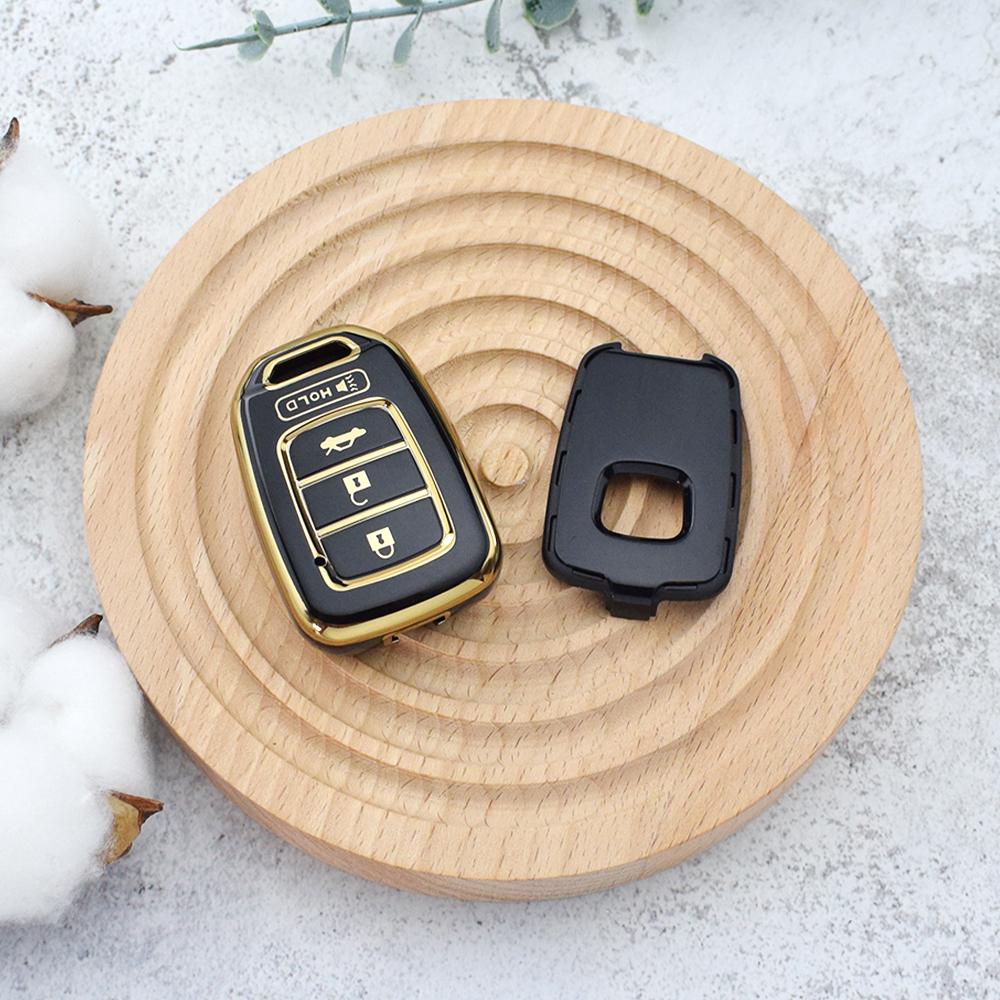For Honda Accord CIVIC CRV Jazz HR-V HRV 2013 2014 2015 2016 TPU Shell Fob Car Remote Key Cover Case Accessories